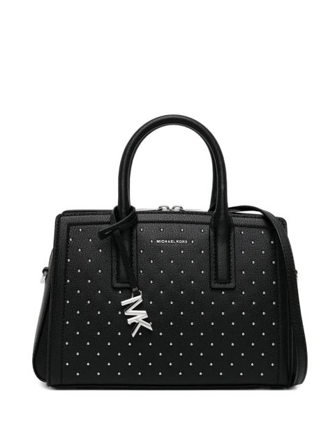 Michael Kors Laila Small Studded Leather Satchel - Black - zdjęcie produktu nr 1
