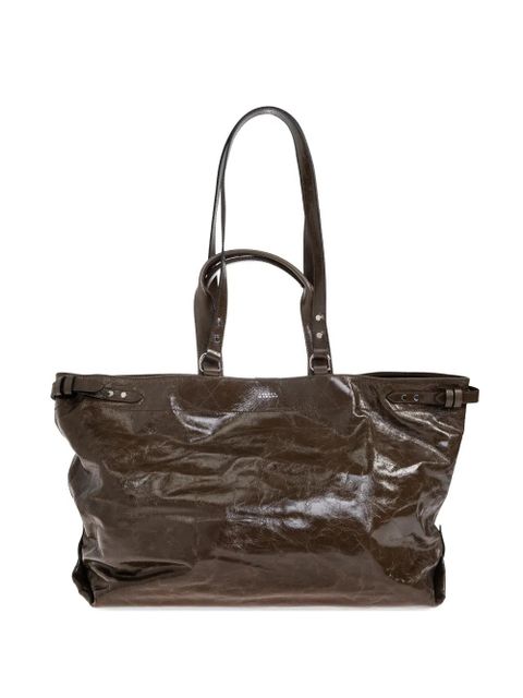 ISABEL MARANT Winna leather tote bag - Green - zdjęcie produktu nr 1