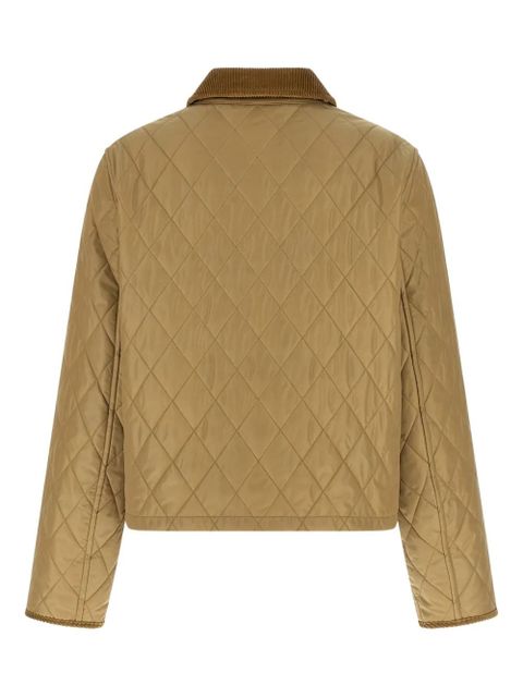 Burberry Tal quilted corduroy-trim jacket - Neutrals - zdjęcie produktu nr 2