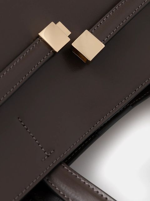 Marc O'Polo torebka skórzana kolor brązowy 5000009275