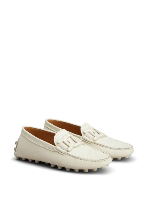 Tod's Gommino chain-motif loafers - White - zdjęcie produktu nr 2