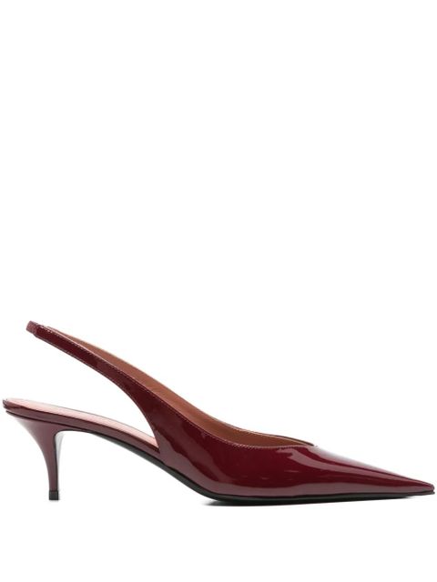 Amina Muaddi 55mm Anok Sling pointed pumps - Red - zdjęcie produktu nr 1