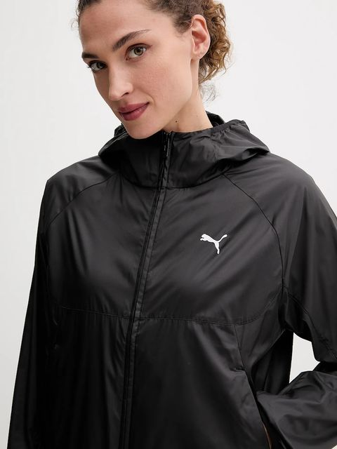 Puma kurtka kolor czarny przejściowa oversize 629907