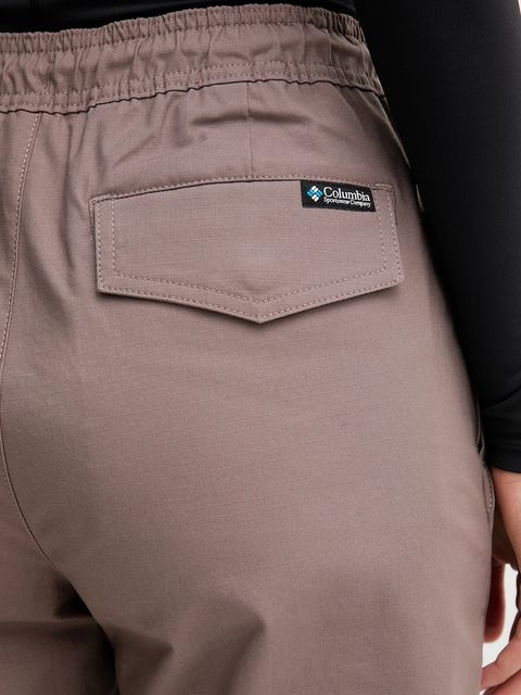 Columbia spodnie ROC Ripstop damskie kolor brązowy high waist 2135771 - zdjęcie produktu nr 2