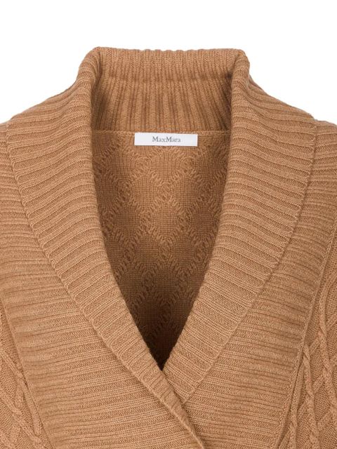 Max Mara Mirca double-breasted cardigan - Brown