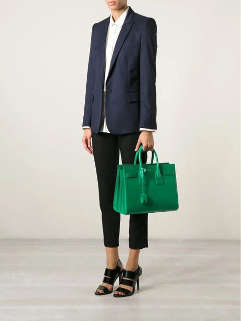 Saint Laurent small 'Sac de Jour' tote - Green - zdjęcie produktu nr 2