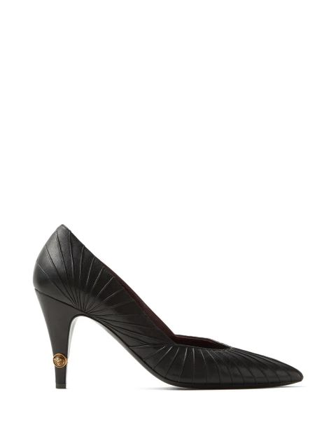 Versace Gianni leather pumps 90 mm - Black - zdjęcie produktu nr 1