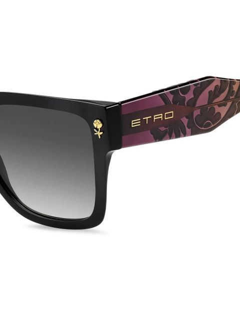 ETRO flower-detail sunglasses - Black