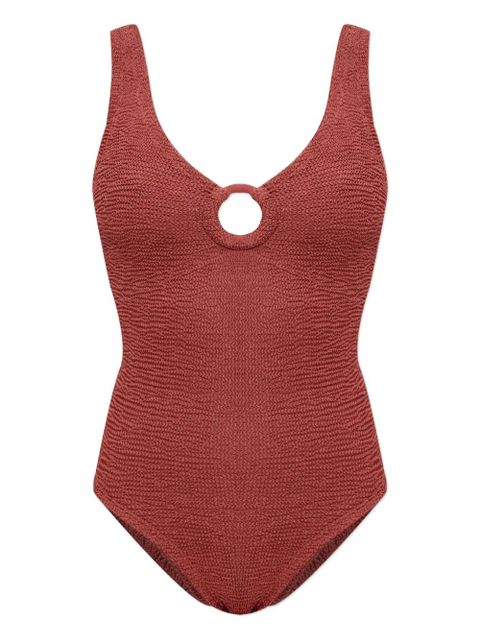 Hunza G Celine hoops crinkle swimwear - Brown - zdjęcie produktu nr 1