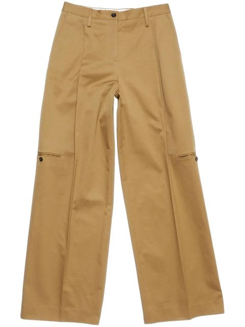 Acne Studios twill tailored trousers - Brown - zdjęcie produktu nr 1