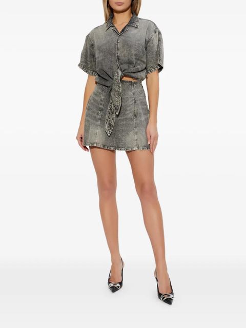 Diesel De-Staly-S tie-waist mini dress - Grey