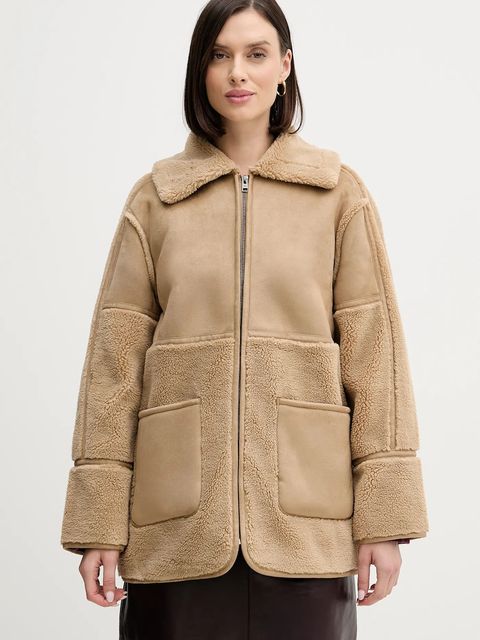 Pedro del Hierro kurtka kolor zielony przejściowa oversize 7522244 - zdjęcie produktu nr 1