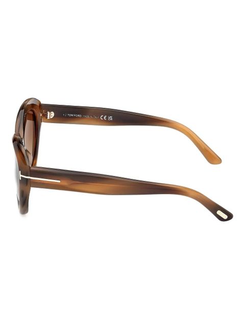 TOM FORD Eyewear round frame sunglasses - Brown