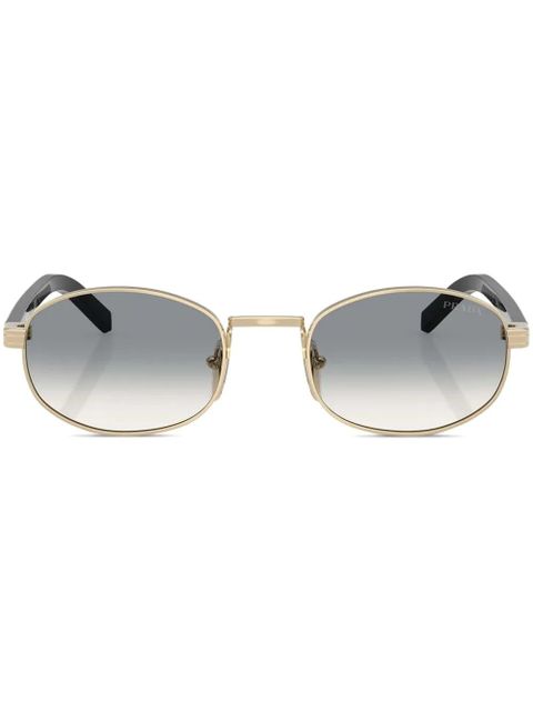 Prada Eyewear oval-frame sunglasses - Gold - zdjęcie produktu nr 1