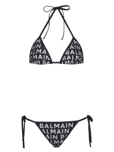Balmain logo-print bikini set - Black - zdjęcie produktu nr 1