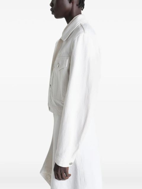 LEMAIRE denim cropped blouson - White