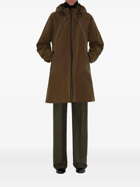 Burberry hooded parka coat - Brown