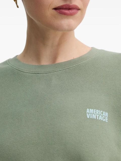 American Vintage Izubird logo-printed sweatshirt - Green
