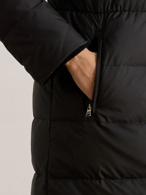 Lauren Ralph Lauren kurtka puchowa kolor czarny przejściowa 297P04097