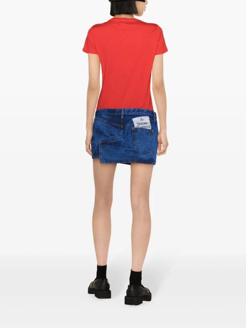 Vivienne Westwood tie-dye denim miniskirt - Blue