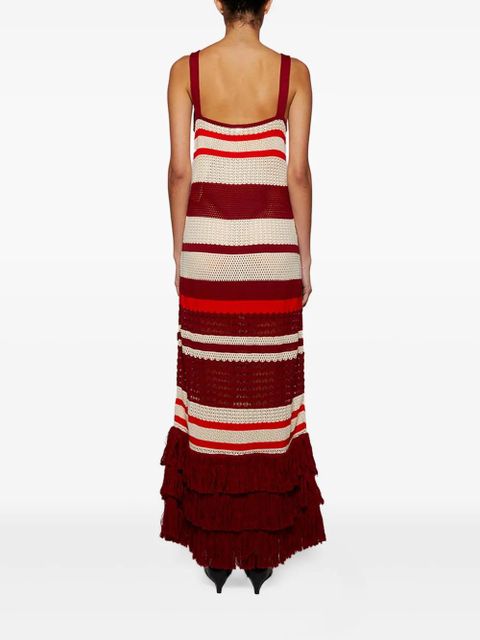 Johanna Ortiz striped midi dress - Red - zdjęcie produktu nr 2
