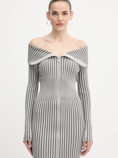 Guess sukienka KATHRYN kolor szary mini dopasowana W5YK28 Z30I2 - zdjęcie produktu nr 1