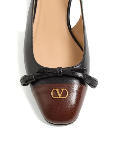 Valentino Garavani 25mm Valet du Roi slingback ballet flats - Black