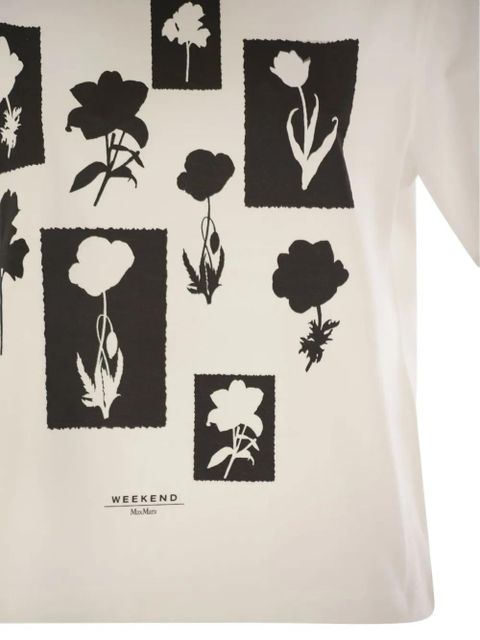 Weekend Max Mara printed A-line T-shirt - White
