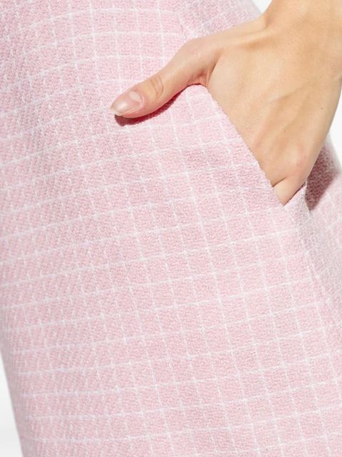 Versace check-pattern mini skirt - Pink