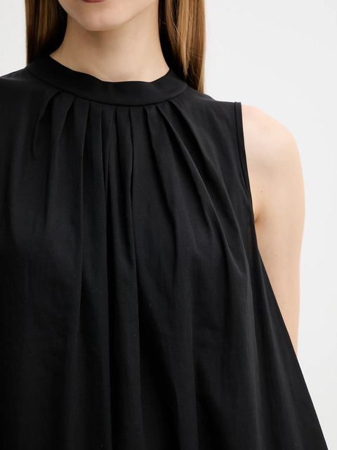 Weekend Max Mara sukienka YANG kolor czarny maxi rozkloszowana 2525236011600