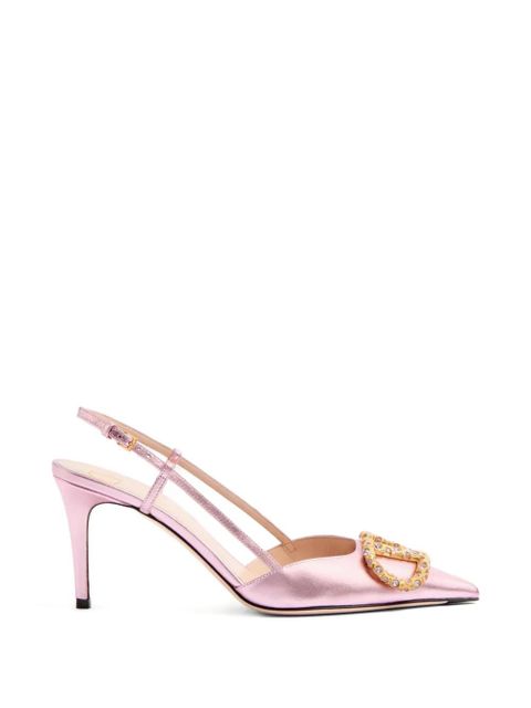 Valentino Garavani VLogo Signature slingback pumps - Pink - zdjęcie produktu nr 1