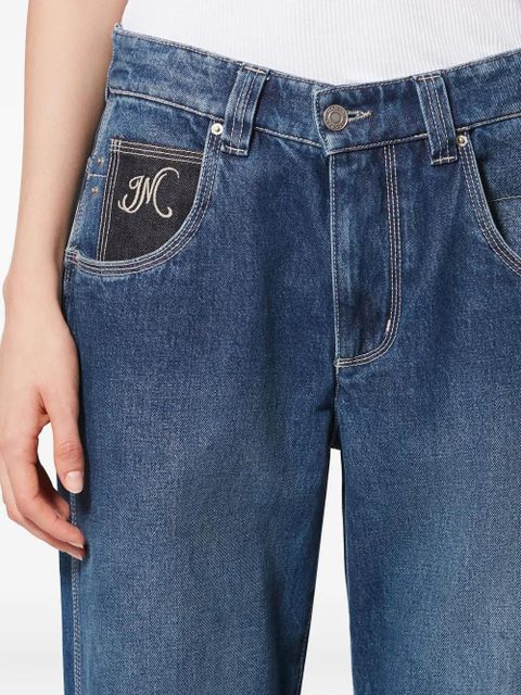 ISABEL MARANT Jeyda embroidered straight jeans - Blue