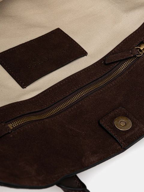 Marc O'Polo torebka zamszowa kolor brązowy 50818770301304