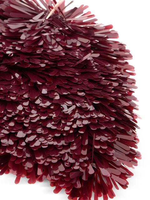 Alanui fringed sequined hat - Red