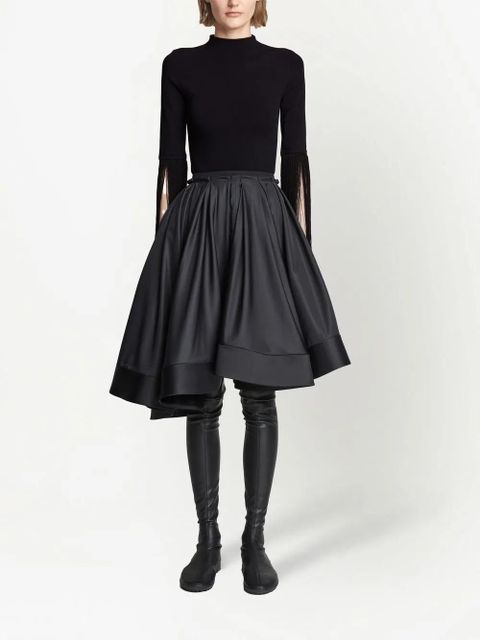 Proenza Schouler fringe-detail knitted top - Black - zdjęcie produktu nr 2