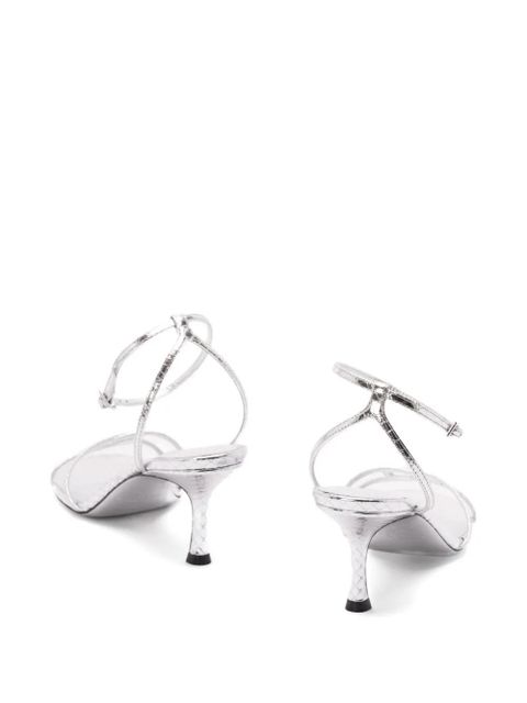 Jimmy Choo ankle-strap heeled sandals - Silver - zdjęcie produktu nr 2