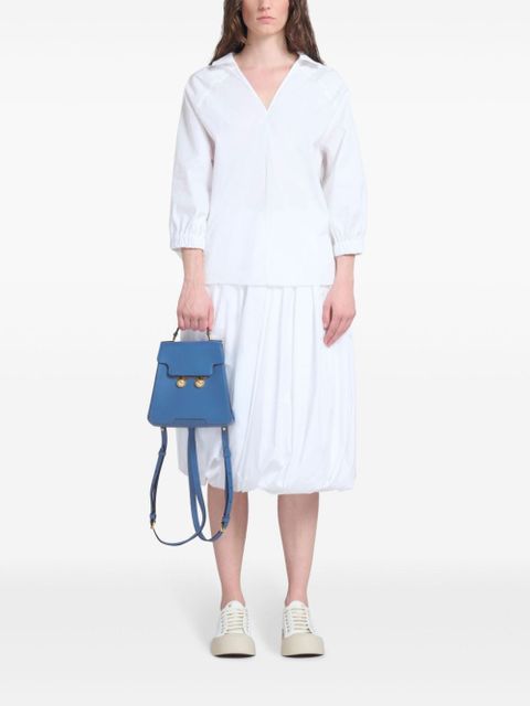 Marni Trunkaroo leather backpack - Blue - zdjęcie produktu nr 2