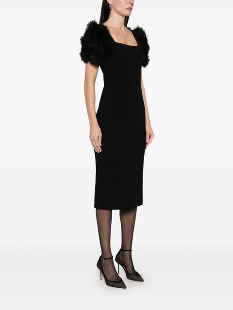 Givenchy pompom-detail midi dress - Black