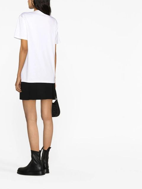 Versace slogan-print T-shirt - White