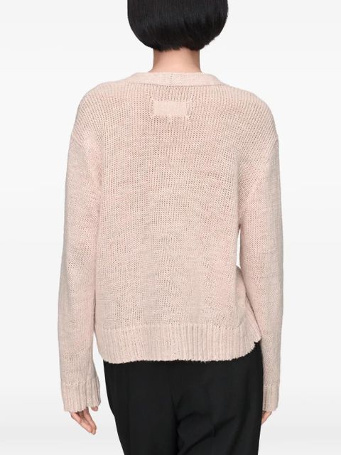 Maison Margiela ribbed V-neck cardigan - Pink