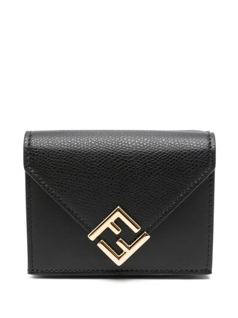 FENDI FF Diamonds tri-fold wallet - Black - zdjęcie produktu nr 1