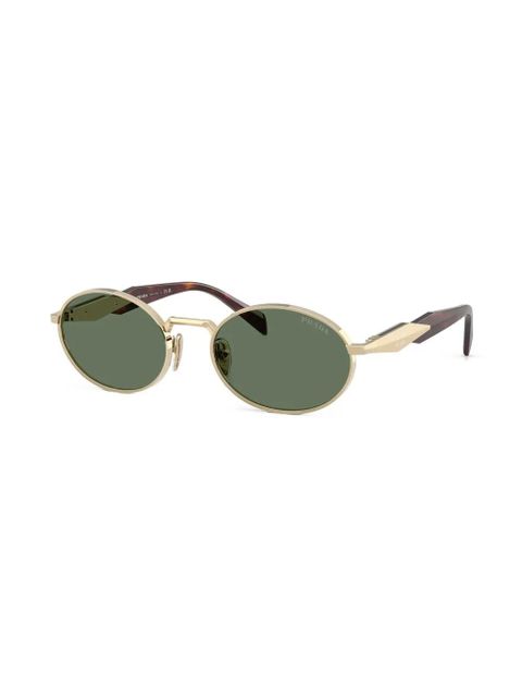 Prada Eyewear oval-frame sunglasses - Gold - zdjęcie produktu nr 2