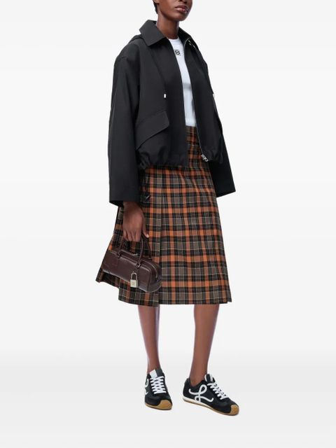 LOEWE hooded zip parka - Black