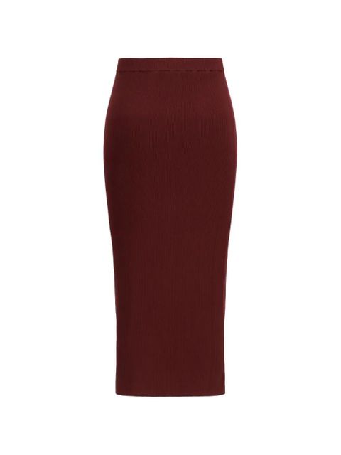 Weekend Max Mara ribbed-knit skirt - Red - zdjęcie produktu nr 2