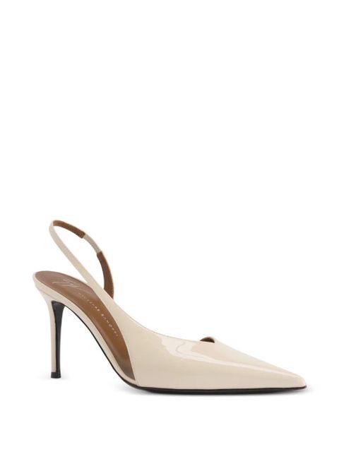 Giuseppe Zanotti Desiree asymmetric-design sling-back pumps - Neutrals
