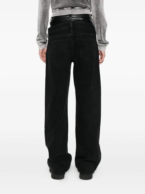 AGOLDE Elson high-waisted straight jeans - Black - zdjęcie produktu nr 2
