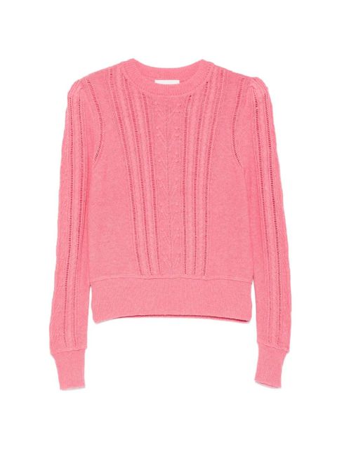 MARANT ÉTOILE ruffled sweater - Pink - zdjęcie produktu nr 1