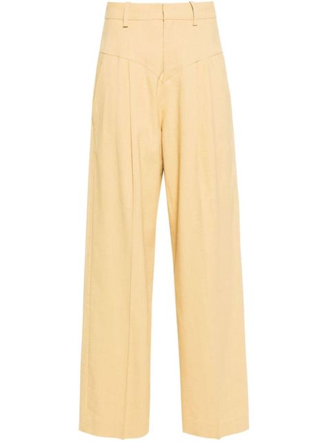 ISABEL MARANT Staya straight-leg trousers - Brown - zdjęcie produktu nr 1