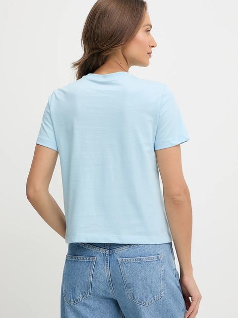 Calvin Klein t-shirt bawełniany damski kolor niebieski LV044C905G