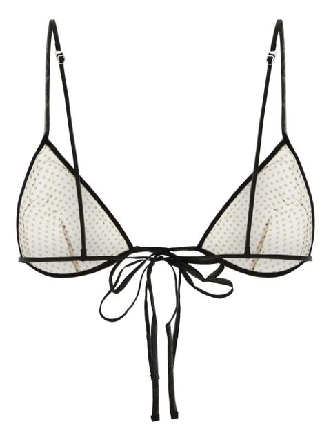 Prada printed chiffon bra - Neutrals - zdjęcie produktu nr 2
